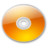 Optical Disk Aqua tangerine Icon